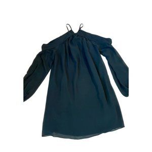 Emerald Chiffon Mini Dress